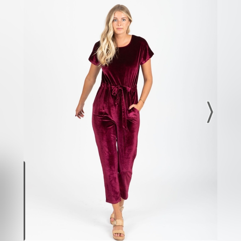 Piper & Scoot Velvet Bianca Jumpsuit